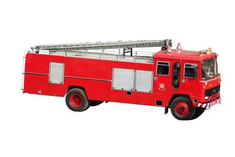 Fire brigade fire engine on white background Copyright: xManoejxPaateel/Di... 스톡 사진