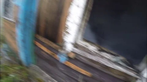 Fire brigade . The fire. Firefighters extinguish the focus of burning. Stock Footage 80449503