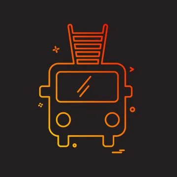 Fire brigade icon design vector Ilustración de archivo