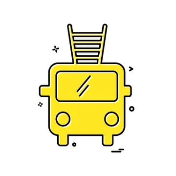 Fire brigade icon design vector Ilustración de archivo