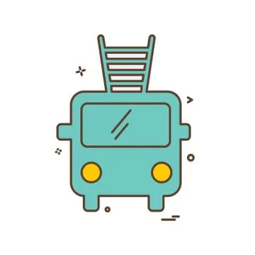 Fire brigade icon design vector Ilustración de archivo