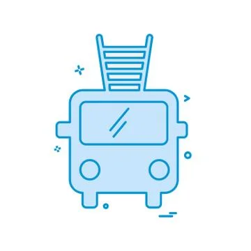 Fire brigade icon design vector Ilustración de archivo
