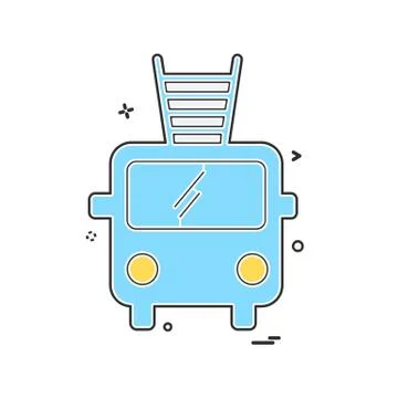 Fire brigade icon design vector Ilustración de archivo