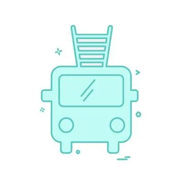 Fire brigade icon design vector Ilustración de archivo