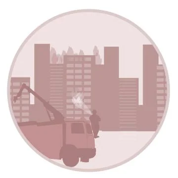 Fire brigade Stock Illustration