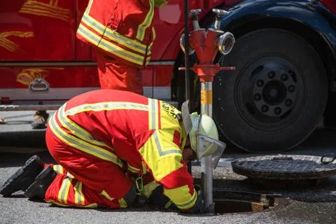 Fire brigade Stock Photos