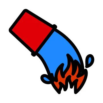 Fire Bucket Icon Stock Illustration