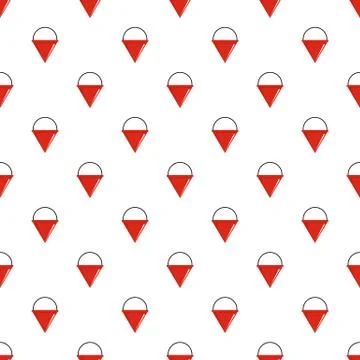 Fire bucket pattern seamless vector Stockillustratie