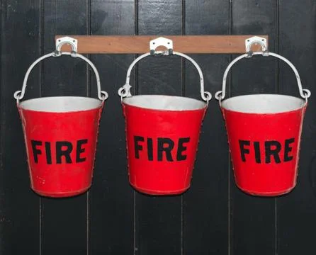 Fire Buckets Stock Photos