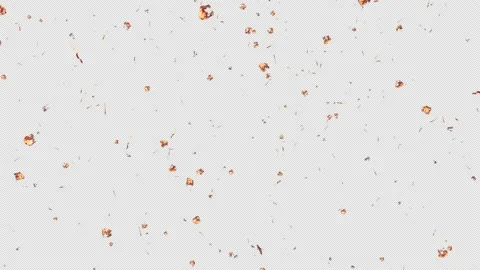 Fire burn ash or dust particles floating loop overlay on alpha background Stock Footage 235704183