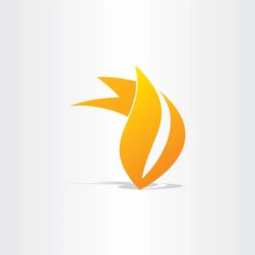 Fire burn symbol design Stock Illustration