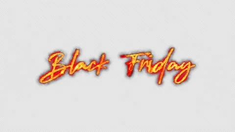 Fire burn text of Black Friday Word Stock Footage 188420362