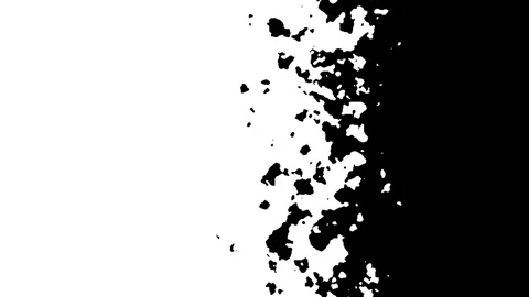 Fire Burn Transition Black Background Transition, Matte Reveal Transition Stock Footage 293076028