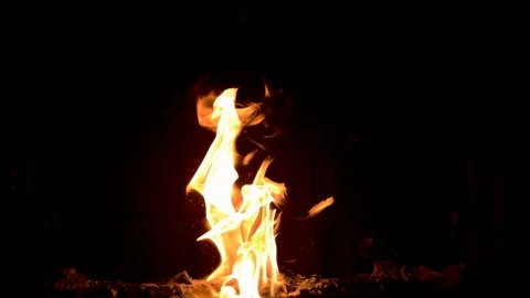 Fire Burning at 1500fps Видео 104851463