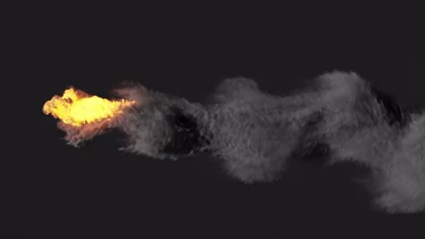 Fire burning in the air Stock Footage 233183081