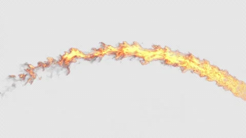 Fire burning and explosions on transparent with alpha channel. Stock Footage 308374044