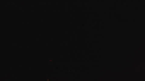 Fire burning and flame glowing on black background Stock Footage 247815413