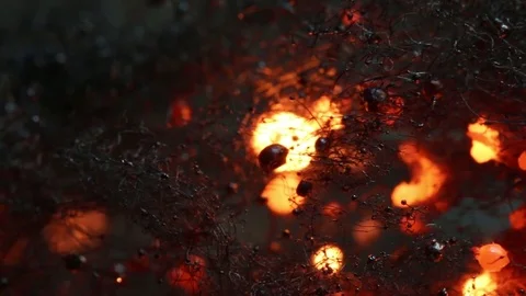 Fire Burning and Smoldering MAC Stock Footage 74544704