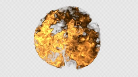 Fire burning in a ball. Video stock 240756950