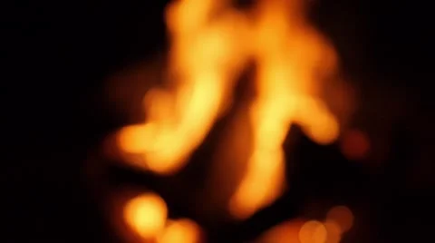 Fire burning - Bokeh Stock Footage 68655779
