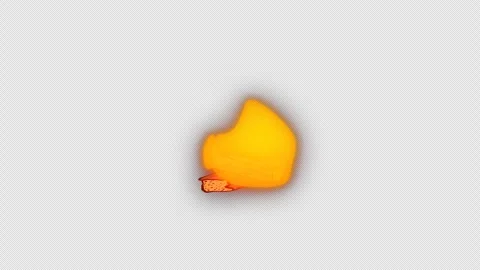 Fire burning on chopped woods on transparent background. Flames of fireplaces Stock-Footage 258078626