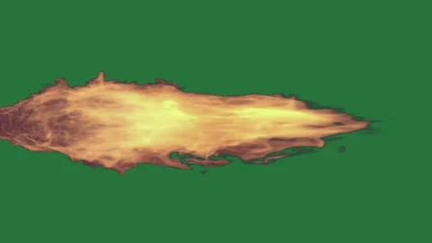 Fire Burning On Chroma Key For Compositing Stock Footage 338015565