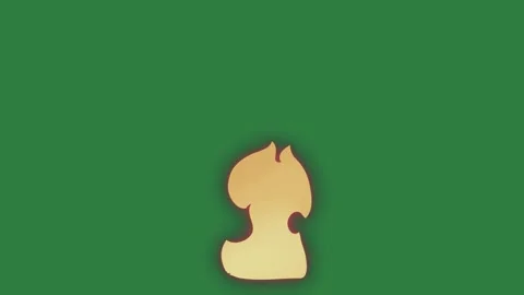 Fire Burning On Chroma Key For Compositing Video stock 338015749