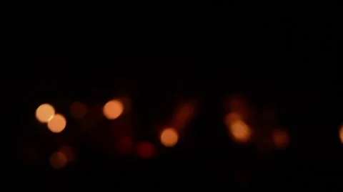 Fire Burning Close up the black background for vfx  库存影片 155304165