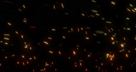 Fire burning embers ash particles Stock Footage 211018347