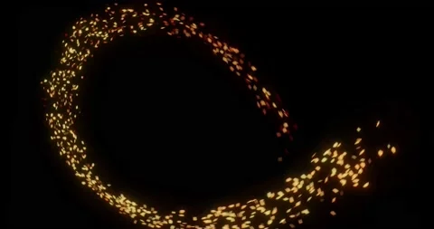 Fire burning embers ash particles Video stock 219479134