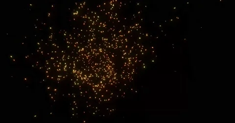 Fire burning embers ash particles Stock Footage 219479150