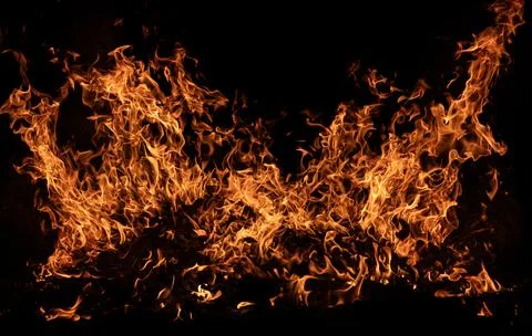 Fire Burning Fire Texture. Fire Blaze Background Fire. Orange Flames Wallpa.. Stock Photos