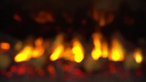Fire burning in fireplace 库存影片 88560933
