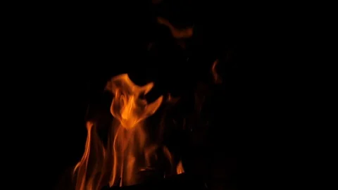 Fire Burning Flame Stock Footage 114570131