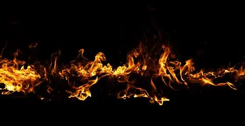 Fire burning flame texture. Fire intense heat glow. Fire abstract energy mo.. Stock Photos