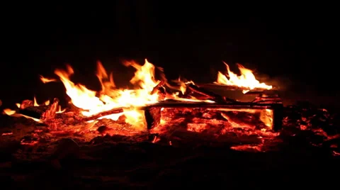 Fire burning Stock Footage 30656576