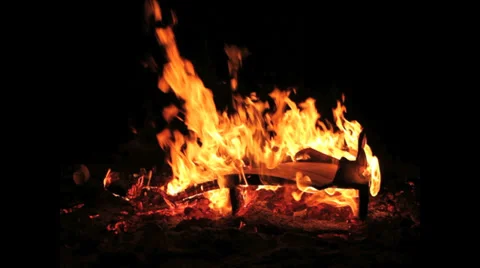 Fire burning Stock Footage 31129887