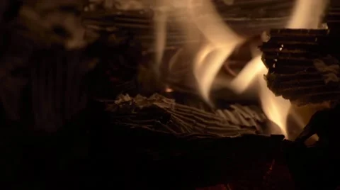 Fire burning Stock Footage 46160066