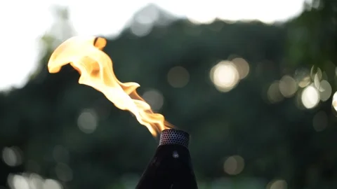 Fire burning Stock Footage 104790505