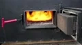 Fire burning in the furnace HD Footage