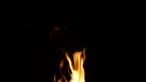 The fire is burning in the grill Stock Footage 99904838