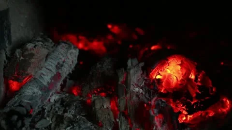 Fire burning at home to make warmth, firewood burning, Stock Footage 10835526