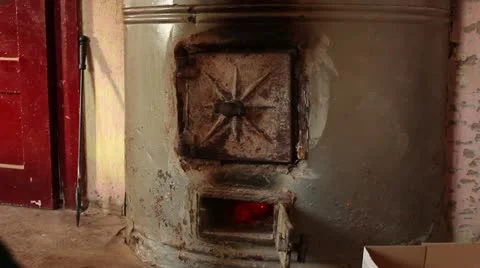 Fire burning at home to make warmth, firewood burning, Stock Footage 10835563