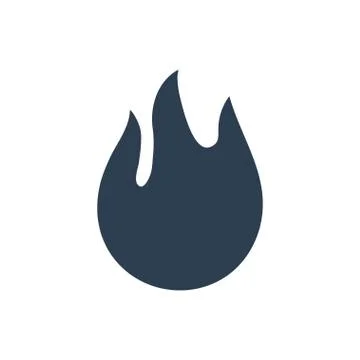 Fire, burning icon Stock Illustration