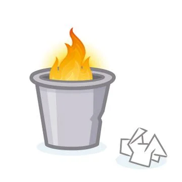 Fire Burning Stock Illustration