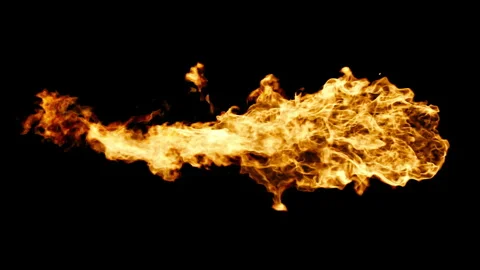 Fire burning loop effect animation Video stock 262287131