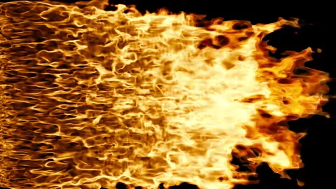 Fire burning loop effect animation Stock Footage 262287220
