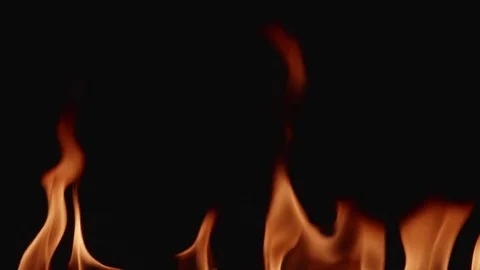 Fire Burning in lower part of frame Stock Footage 75229279