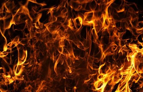 Fire burning motion pattern. Fire intense blaze effect. Fire dramatic heat waves Stock Photos