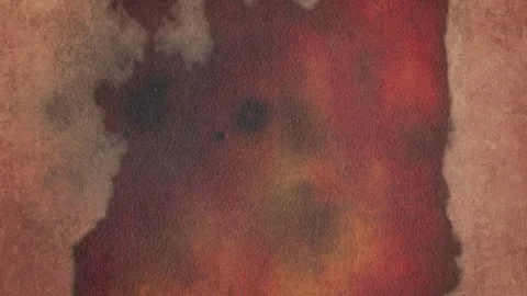 Fire burning on old paper Video stock 331728264